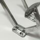 Four porcelain and vintage aluminum hooks