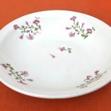 1900s Deep plate White porcelain with floral decoration