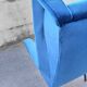 Chair with blue velvet backrest, 1960s