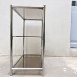 Shelf chromed metal furniture