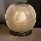 Vintage 1960s XXL Holophane Globe Table Lamp