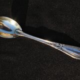 Egg spoon in solid silver and vermeil