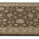 Tapis Ziegler en laine marron fait main - 167x251cm