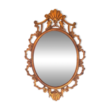 Baroque brass mirror.