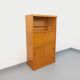 Vintage oak wood secretary bookcase storage furniture