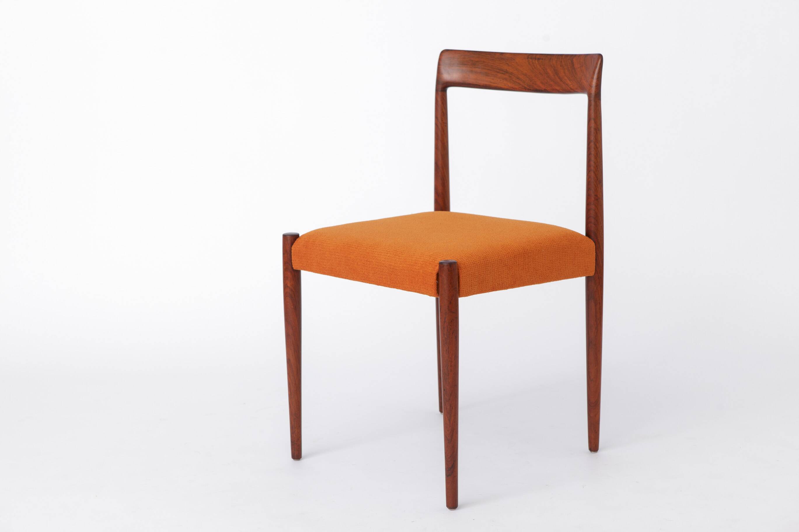 1 of 2 Vintage Lübke Rosewood Dining Chair, 1960s German Mid Century Chair