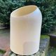 Space Age waste paper basket in beige PVC signed Makio Hasuke for Gedy Italia 1970