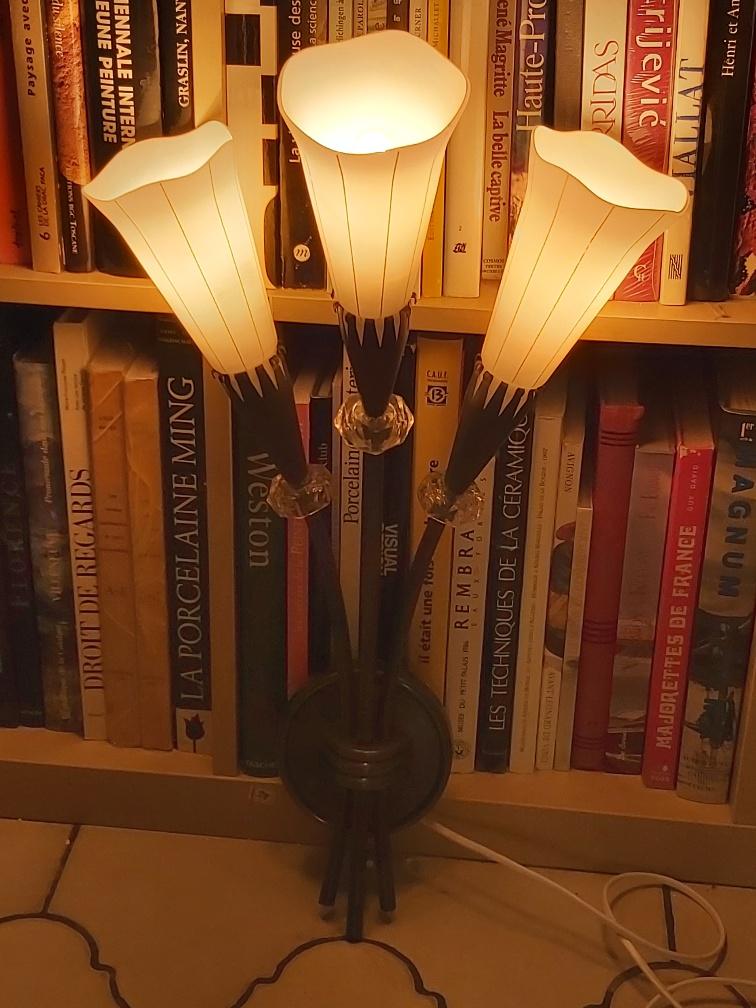 Pair of arum sconces edition Lunel Paris 50s
