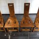 Suite of 4 brutalist-style tripod chairs