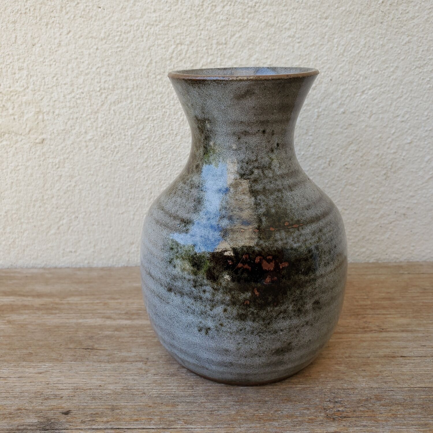 Signed sandstone vase