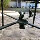 Bronze coffee table in the spirit of Giacometti.