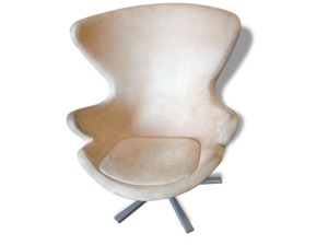 fauteuil egg chair ivoire