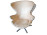 Fauteuil egg chair ivoire design