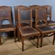 Set of 6 walnut chairs, Art Nouveau – Early 20th century
