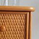 Commode en rotin vintage