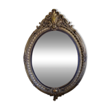 Large gilded mirror Louis XV style