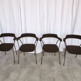 Mid-century modern dining armchairs - 70s niko kralj stol kamnik - set of 4