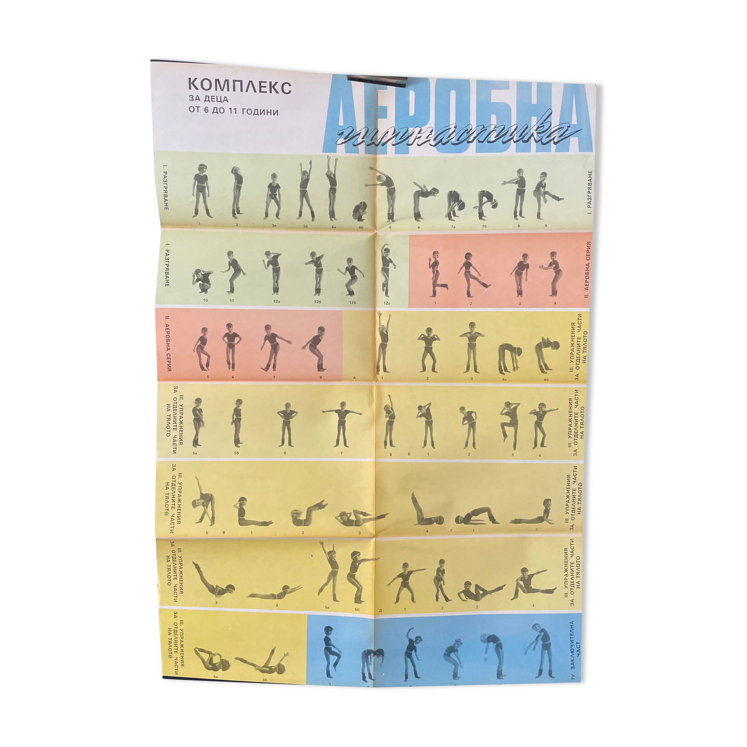 Aerobics poster 1980's made in europe