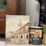 Our Lady of Hope, signed vintage watercolor