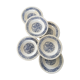 Hollow plates blue flowers