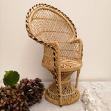 Miniature Emmanuelle rattan chair