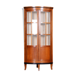 Biedermeier Cherry-Tree Corner Display Cabinet, Original, Czechia, 1840s