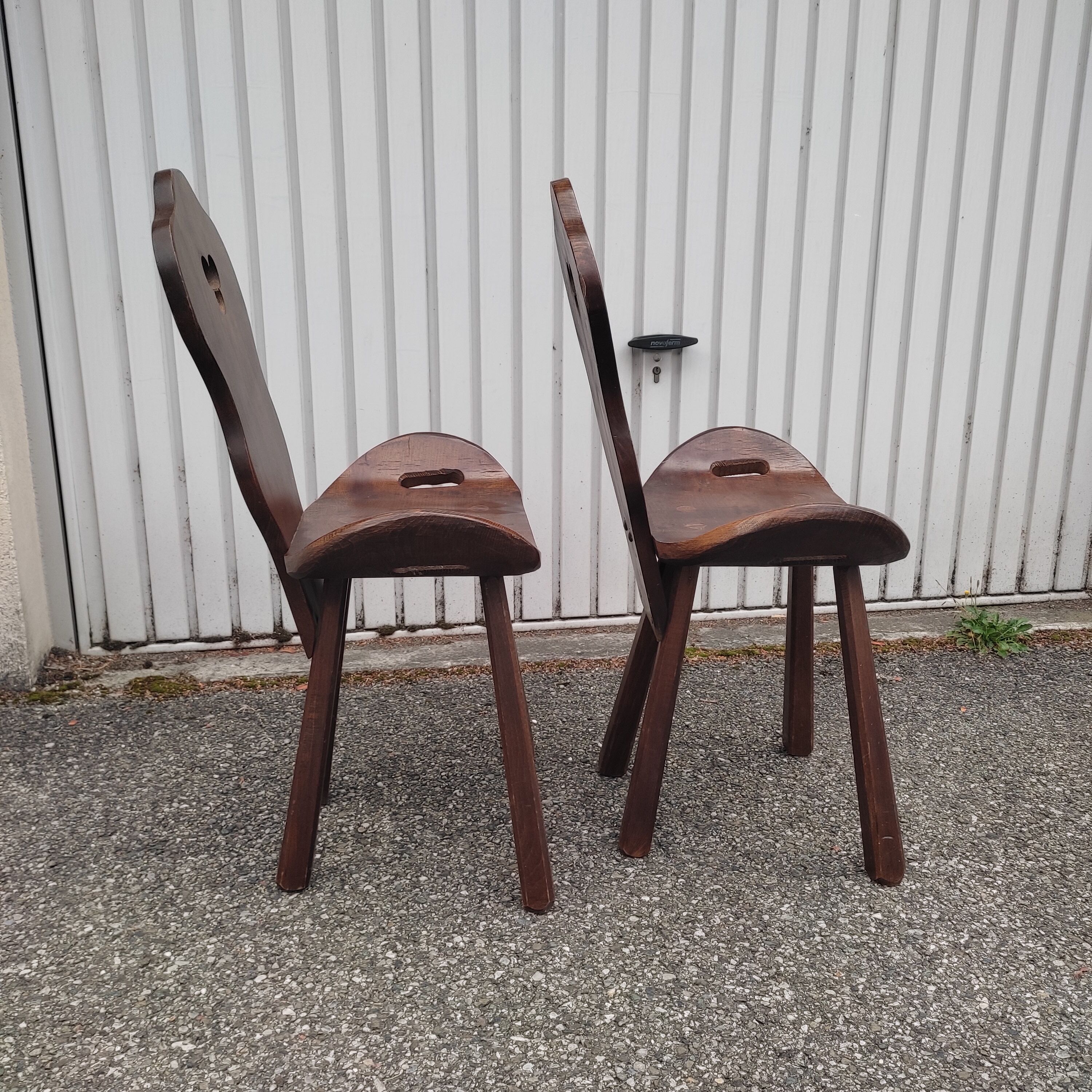 Pair of Brutalist Chairs