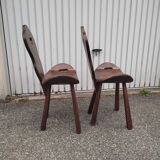 Pair of Brutalist Chairs