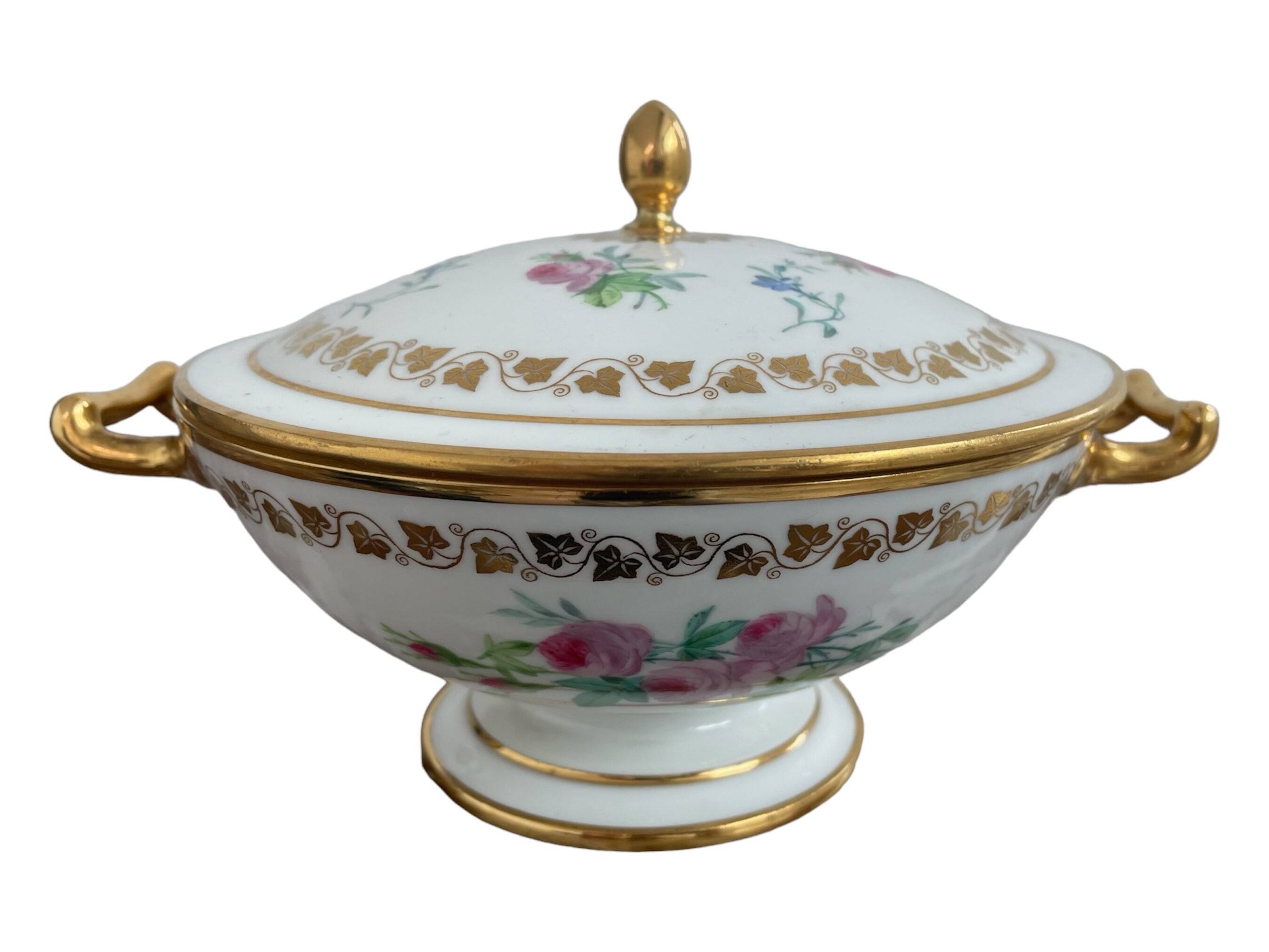 Antique, bezel, Sèvres porcelain, Royal Manufacture, 19th century, Louis-Philippe period