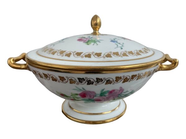 Antique, drageoir, porcelaine de Sèvres, Manufacture Royale, XIXème, époque Louis-Philippe