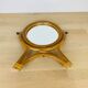 Rattan mirror on foot to pose vintage dressing table 60s
