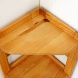 Pine corner shelf
