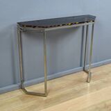 Smoked glass hexagonal console – 1970