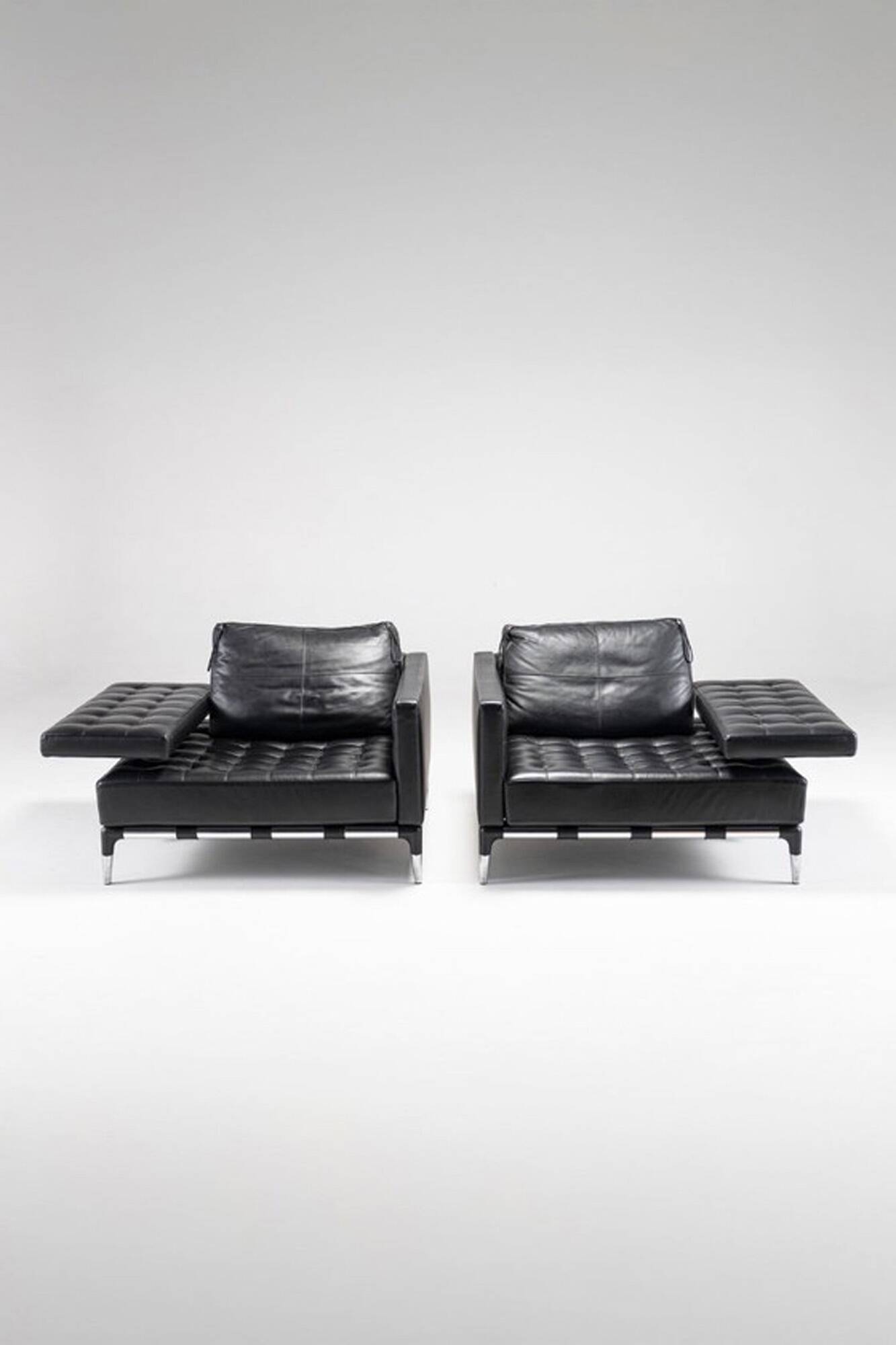 "Prive" Leather Set by Phillippe Starck for Cassina, Italy,2010s