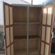 Parisian wardrobe in painted fir from the 30s 40s