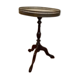 Wooden and marble side table