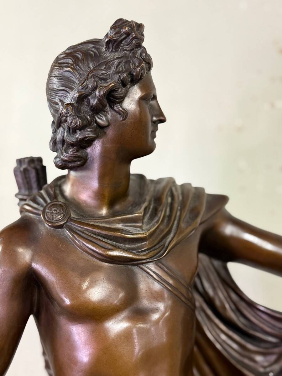 Apollo Belvedere, bronze after the antique, foundry mark, Jaboeuf and Rouard, Paris
