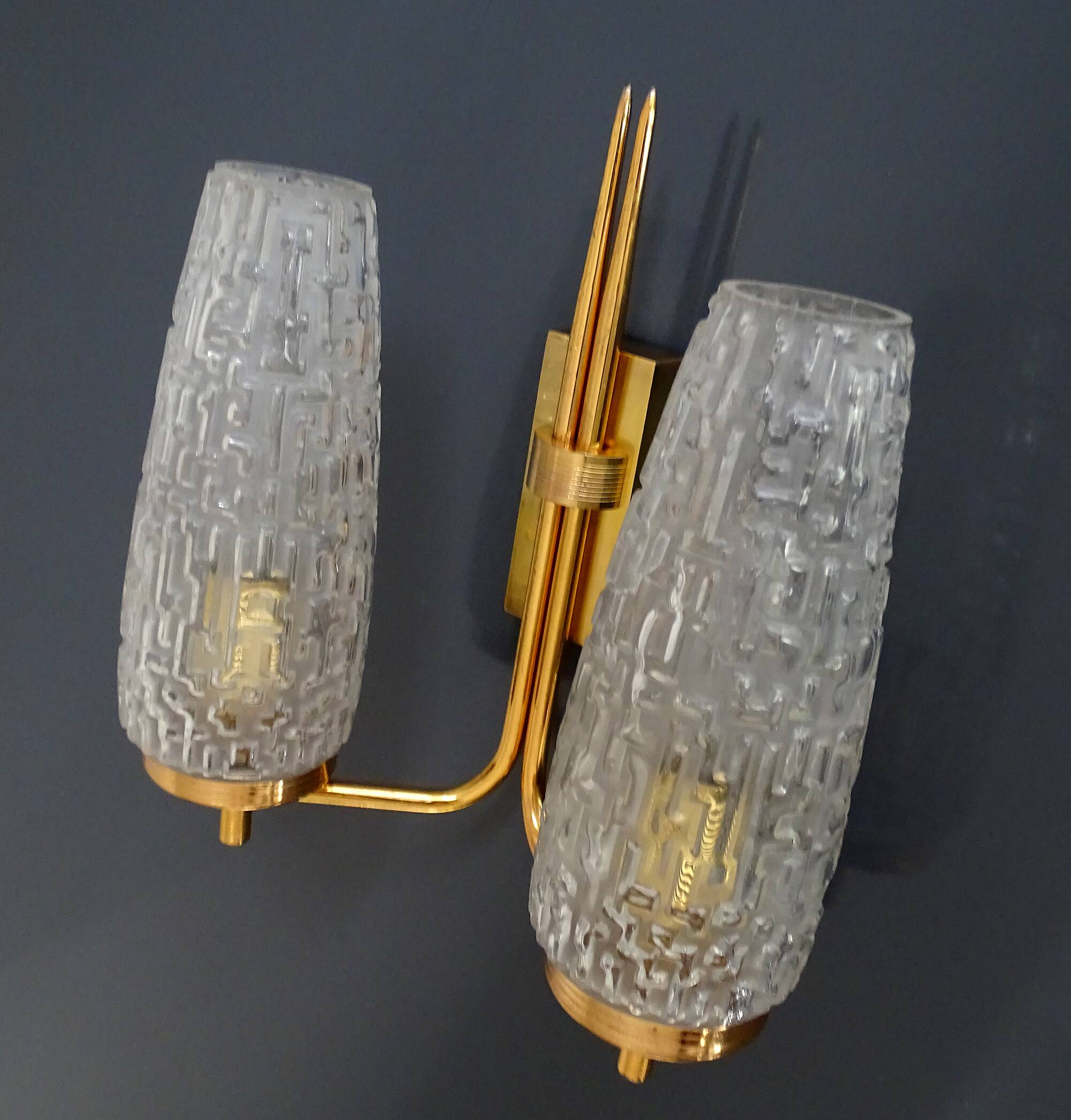 Vintage Glass Wall Light