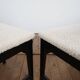 Set of 6 modernist dining chairs with new fabric