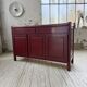 Red lacquered enfilade 1970 160cm