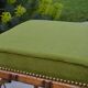 Piano stool/bamboo effect wooden footrest