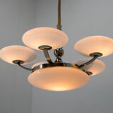 Elegant Art Deco Chandelier, 1930s, Two Items Available