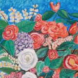 Tableau bouquet fleurs