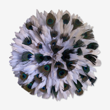 Juju Hat peacock et blanc  77 cm