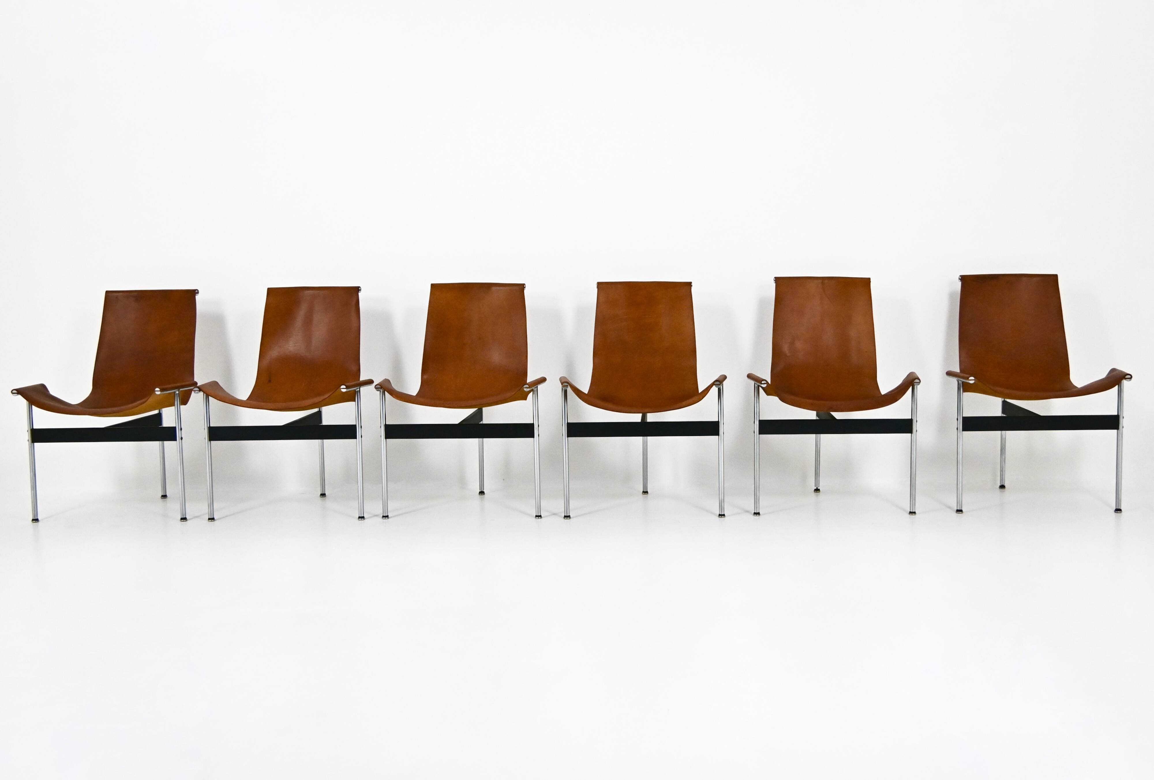 Model 3LC T Chairs by William Katavolos for Laverne International, 1952