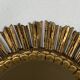 Large midcentury Spanish gold gilt wood sun or sunburst mirror, 1950s