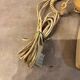 Old dial telephone from the 80s temat quimper bakelite yellow and beige