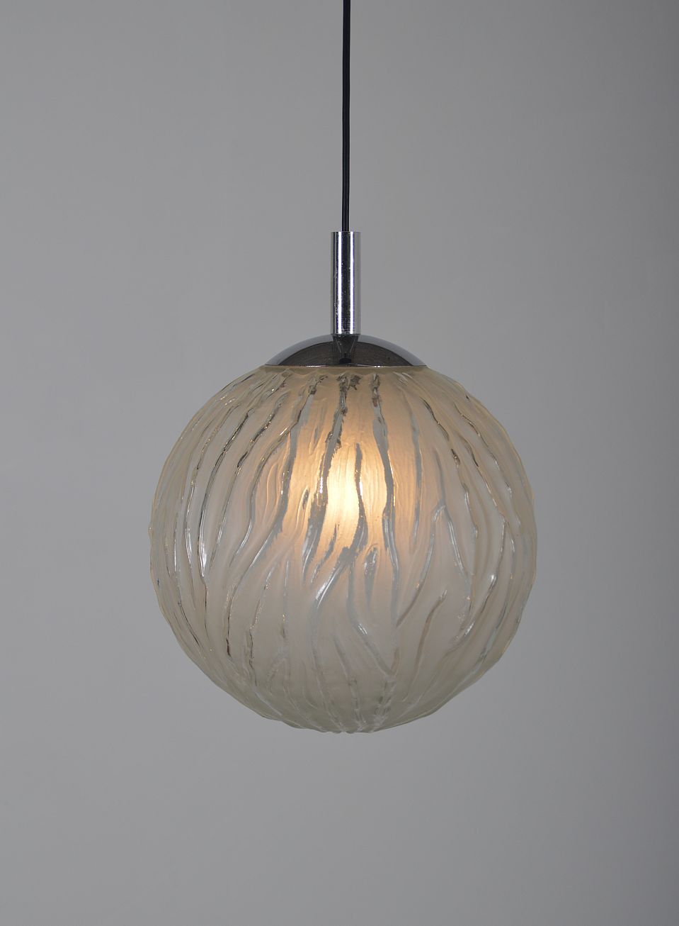 Mid-century globe hanging lamp, 1970s