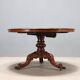 Antique walnut and rosewood table with floral inlays, Netherlands, 19th century.