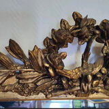 Napoleon III era mirror gilded with gold leaf